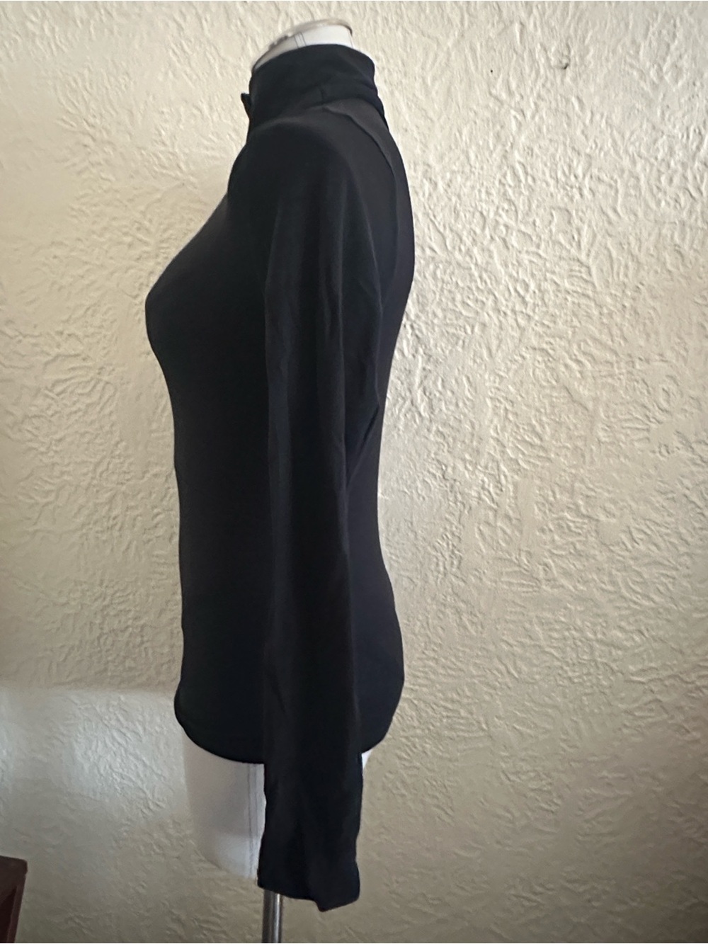 Athleta Transcend Half Zip Black Long Sleeve Active Top XS - Picture 4 of 8